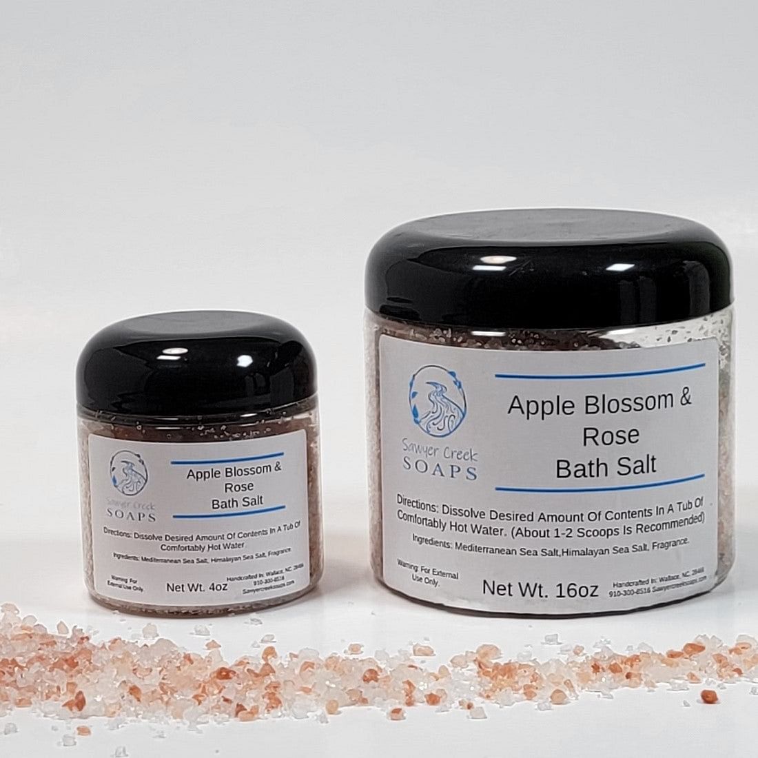 Apple Blossom & Rose Bath Salt - Sawyer Creek Soaps