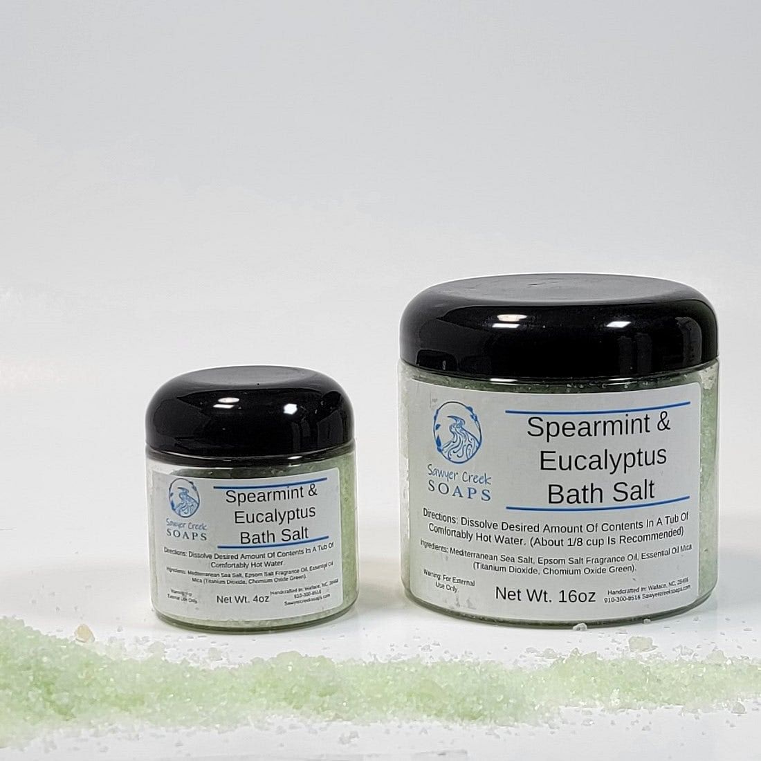 Spearmint & Eucalyptus Bath Salts - Sawyer Creek Soaps